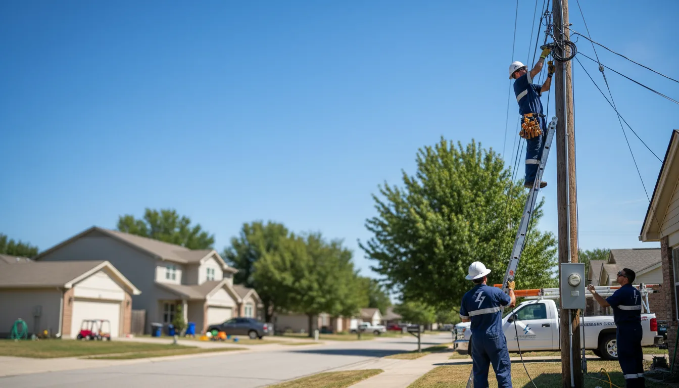 Residential electrician providing installation services in Wilson, MI